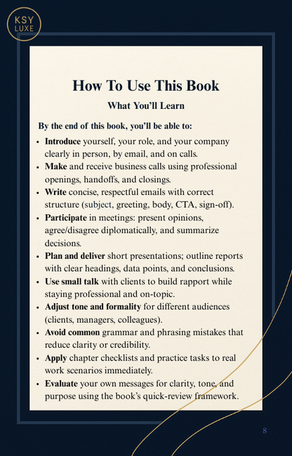 Business English Basics: Book One (eBook)